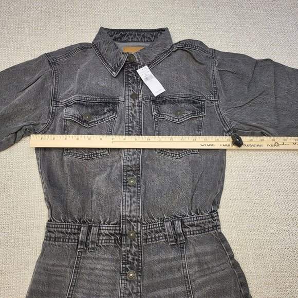 American Eagle Outfitters Womens Button-Down Denim Shirt Dress S/P NWT MSRP 79 - Picture 15 of 16